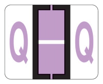 Medical Arts Press® TAB® Products Compatible Alpha Sheet Style Labels; Letter Q