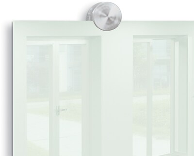 MooreCo Rapport Commercial Series Glass Dry Erase Board, 4'H x 12'W (GWA412-GLOSSWHITE)