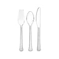 Amscan Plastic Cutlery Assortment, Heavyweight, Clear, 200/Pack (8020.86)