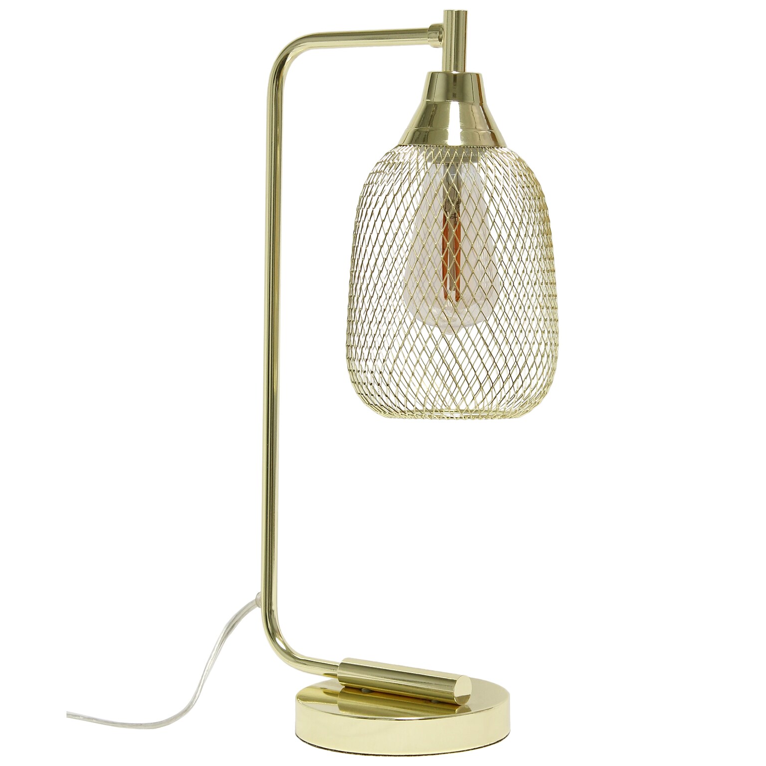Elegant Designs LED Desk Lamp, 19, Gold Metal (LD1060-GLD-LB)