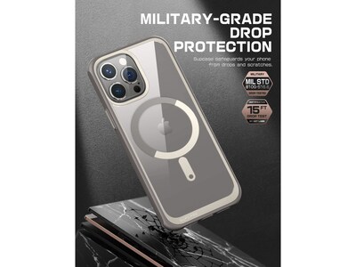 SupCase Unicorn Beetle MAG MagSafe Phone Case for iPhone 15 Pro Max, Gray (SUP-iPhone2023Max-6.7-UBMag-Gray)