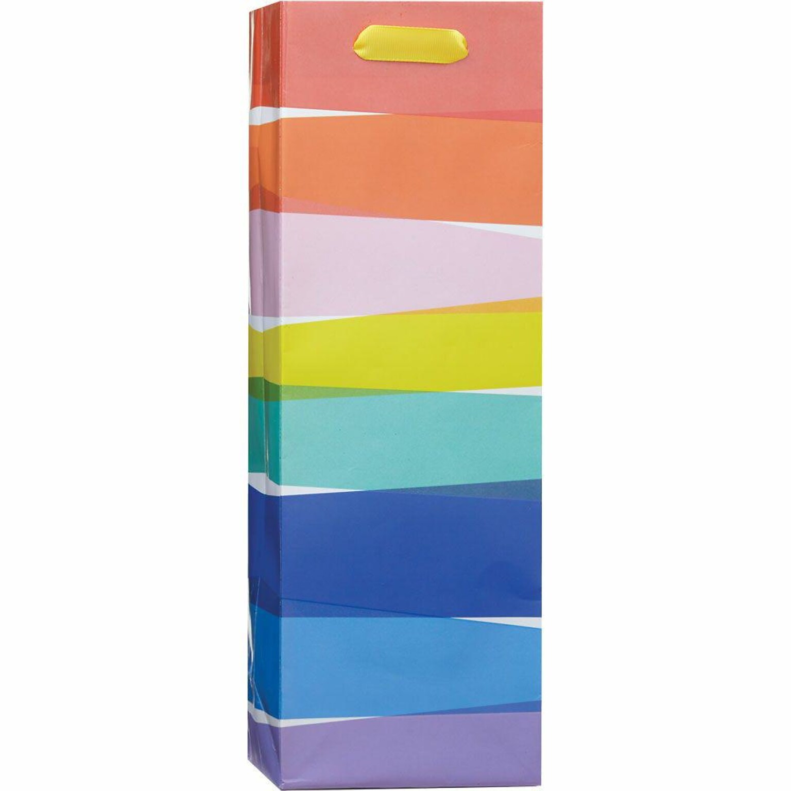 JAM Paper Vivid Rainbow Wine Gift Bags, 3/Pack (52622309935)