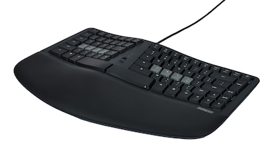 Kinesis mWave Mechanical Wireless Keyboard, Tactile Switch, Black (KB150P-TAC)