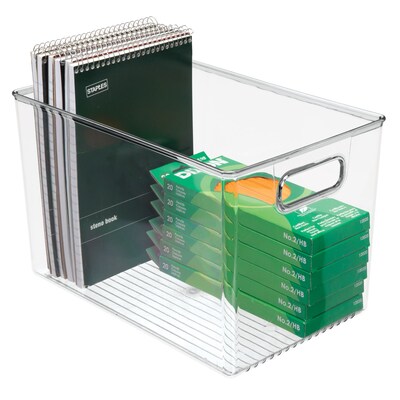 iDesign Pantry Organizer Bins with Handles - Storage Bins for Kitchen Organization - Ideal for Cabinets or Fridge