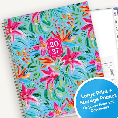 2027 Blue Sky 8.5" x 11" Weekly & Monthly Planner, Parkertin (164274)