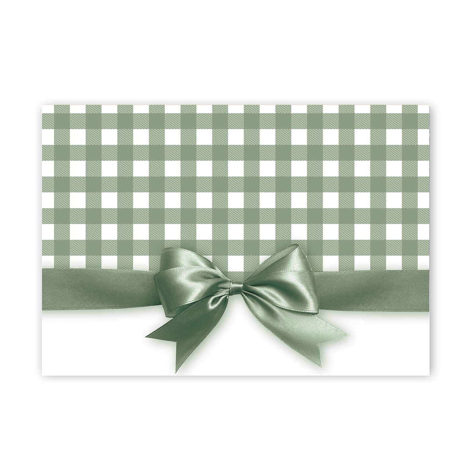 Great Papers Sage Green Bow Notecard Kit, Multicolored, 24/Pack (2025018)