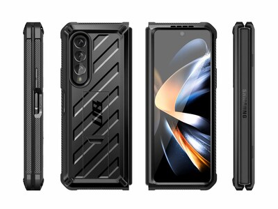 SUPCASE Unicorn Beetle Black Kickstand Case for Samsung Galaxy Z Fold4 (SUP-Galaxy2022-ZFold4-5G-Unicorn-SP-Blac)