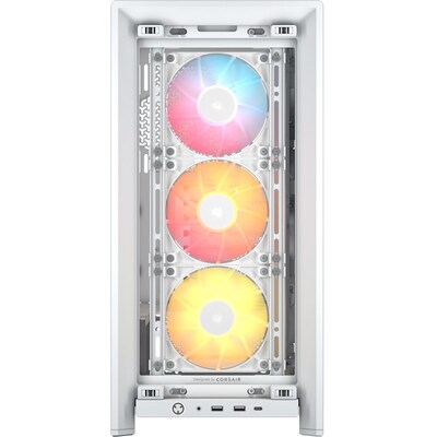 Corsair FRAME 4000D RS ARGB E-ATX Mid-Tower Computer Case, White (CC-9011297-WW)