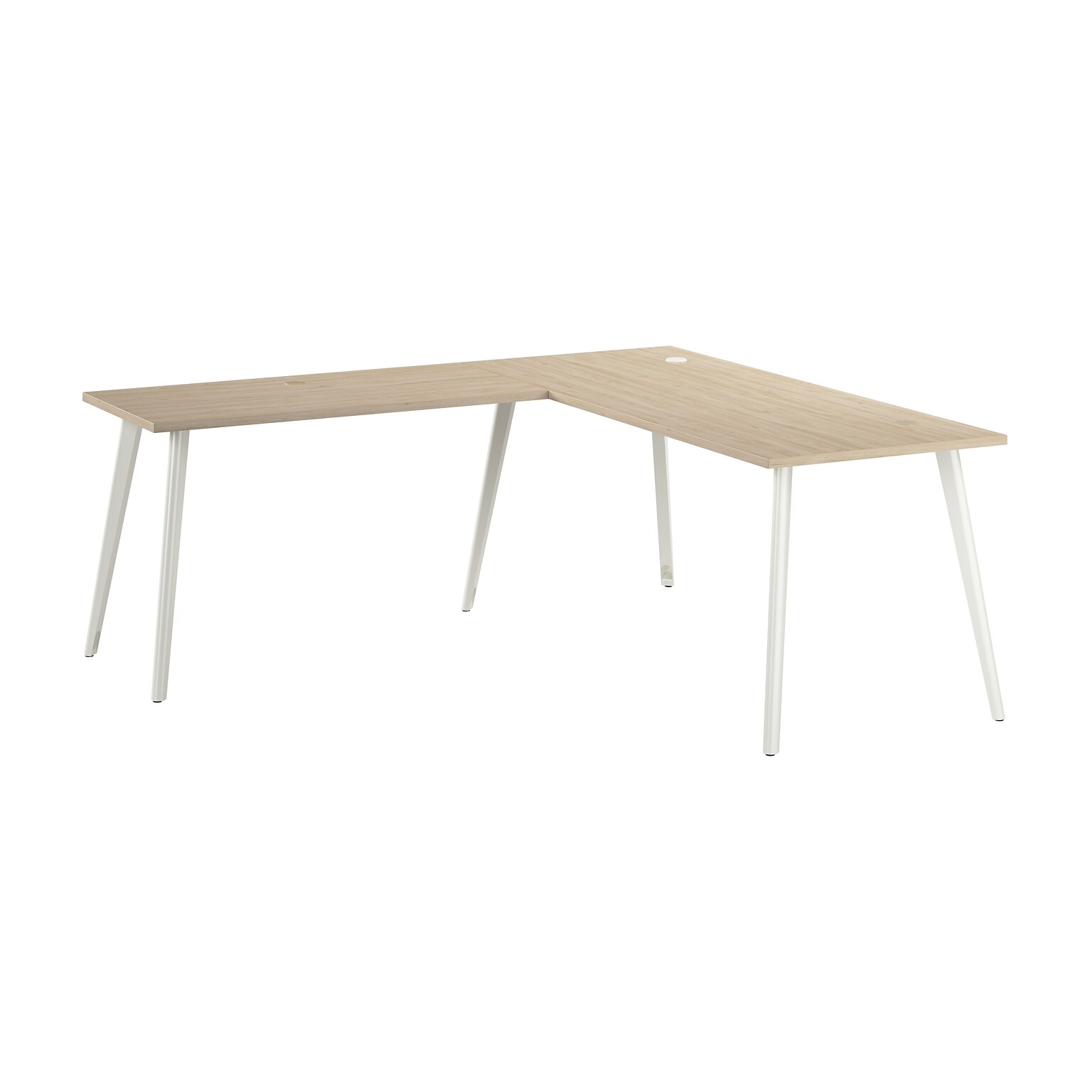 Bush Business Furniture Vista 72W L Shaped Desk, Natural Elm (VST003NE)