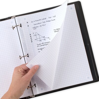 Five Star Reinforced Graph Paper, 8.5" x 11", 3-Hole Punched, 80 Sheets/Pack (170122/170036)