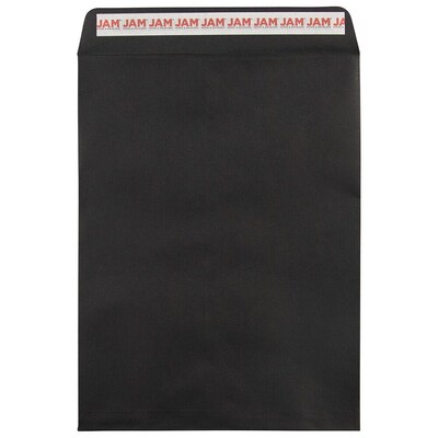 JAM Paper Self Seal Catalog Envelope, 9 x 12, Black, 50/Pack (260147509I)