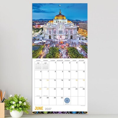 2027 TF Publishing Mexico 12" x 12" Monthly Wall Calendar, Multicolored (27-1046)