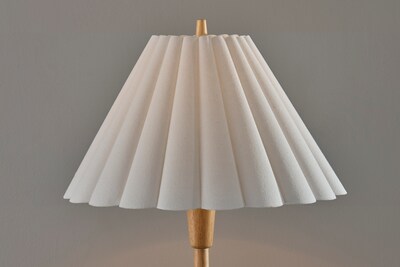 Adesso Scallop 60.75" Wood Floor Lamp with Empire Shade (4146-12)