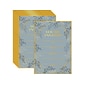Better Office 5" x 7" Blank Invitations, Sage Green/Metallic Gold, 25/Pack (64631-25PK)