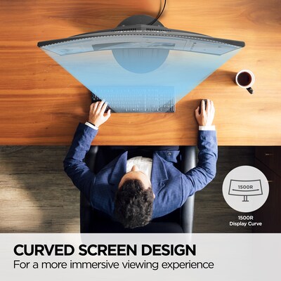 ViewSonic 24" FHD Curved 100Hz LED Monitor, Black (VA2416C)
