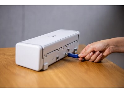 Brother ADS-1300 Compact Desktop Document Scanner, White/Black