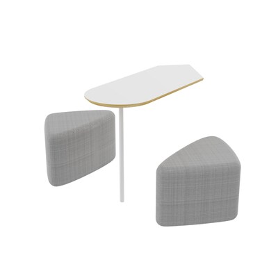 FlexiSpot WorkCube Series Sound Absorbing 2 Person Privacy Booth, White (P2FW-KIT)