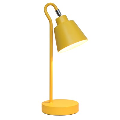 Simple Designs Sleek Essentials LED Desk Lamp, 16, Yellow (LD1079-YLW)