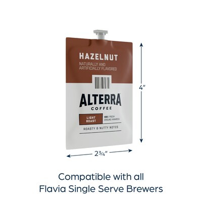 Alterra Hazelnut Coffee Flavia Freshpack, Medium Roast, 100/Carton (MDRA185)