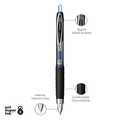 uni-ball uniball 207 Retractable Gel Pens Ultra Micro Point 0.38mm Black  Ink