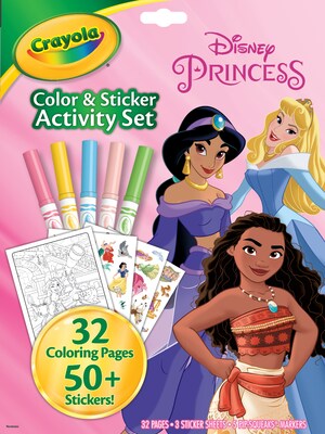 Crayola Disney Princess Color & Sticker Activity Book (04-2745)