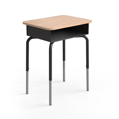 Staples 23.8W Adjustable Student Desk, Black/Brown (ST63538)