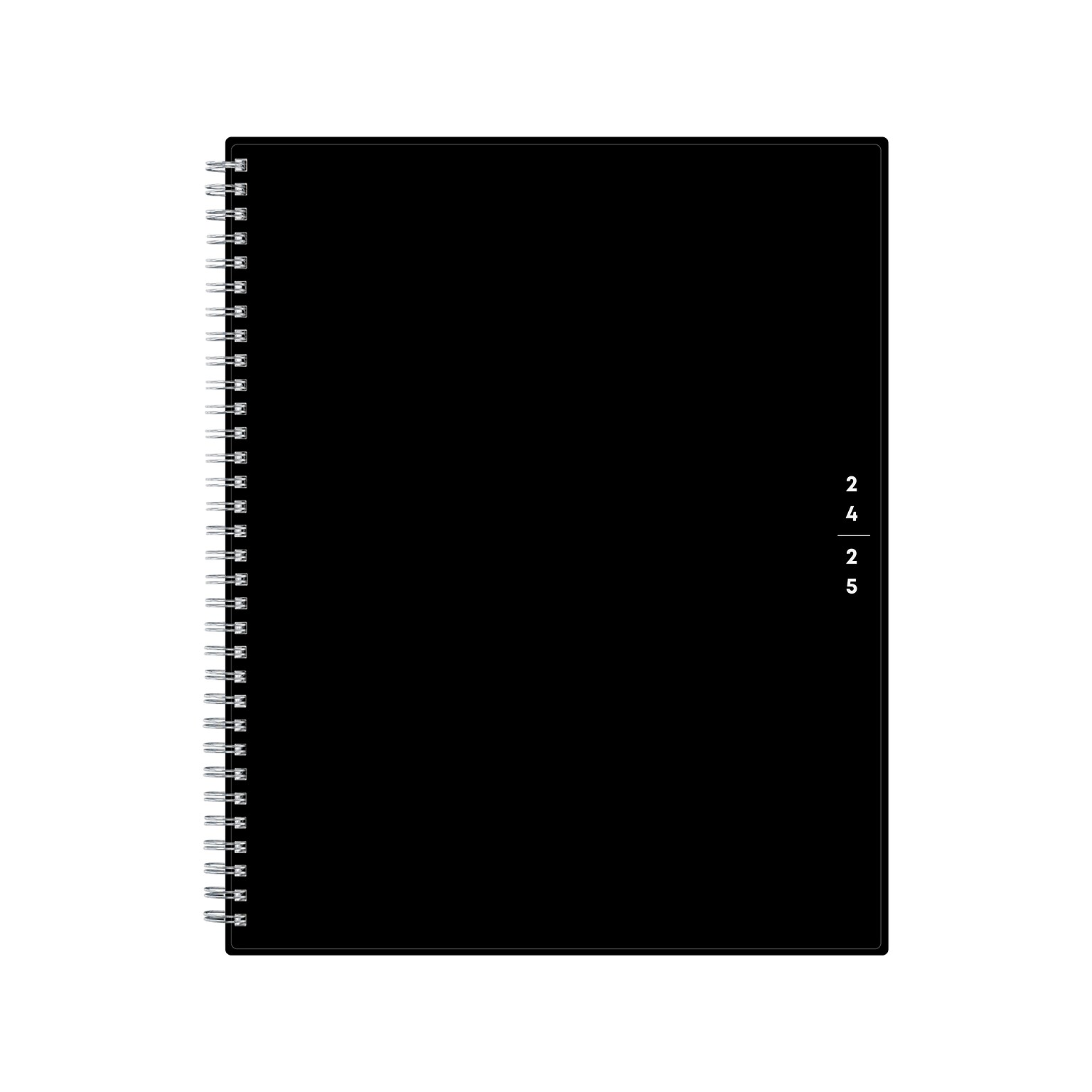 2024-2025 Blue Sky Teacher Lesson 8.5 x 11 Academic Weekly & Monthly Planner, Plastic Cover, Black (134433-A25)