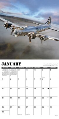 2027 Willow Creek Warbirds of WWII 12" x 12" Monthly Wall Calendar, Assorted Colors (62821)