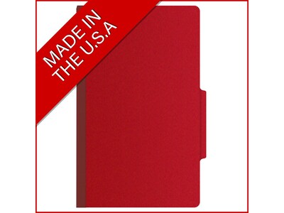 Medical Arts Press Pressboard Classification Folder, 2" Expansion, Legal Size, Deep Red, 25/Box (DV-T52-02-3DRD)