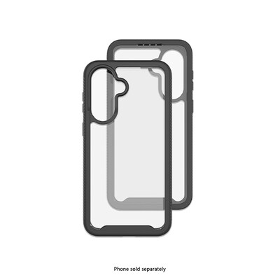 SaharaCase Raider Series Phone Case for Samsung Galaxy A57, Shock Absorbing, Clear/Black (CP01110)