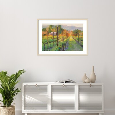 Amanti Art Silverado Afternoon Landscape by Christine Debrosky Wood Framed Wall Art Print, 41" x 30" (A42675643532)