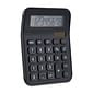 Staples 8-Digit Solar and Battery Basic Calculator, Black (ST230-CC)