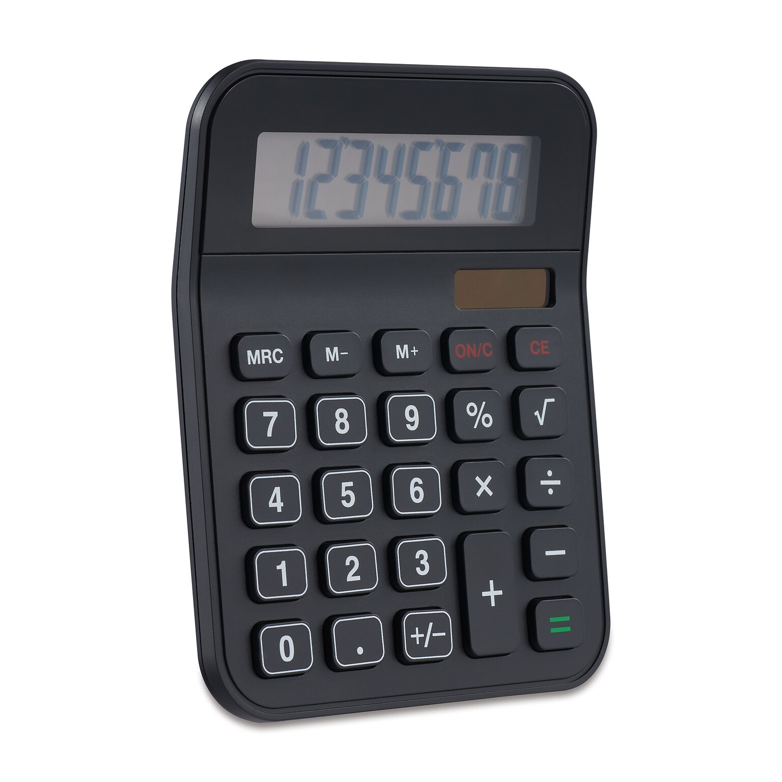 Staples 8-Digit Battery & Solar Basic Calculator, Black (ST230-CC)