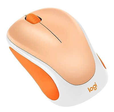 Logitech Design Limited Edition Wireless Optical USB Mouse, Light Orange (910-007794)