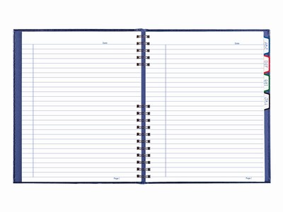 Blueline NotePro Hardcover Executive Journal, 8.5" x 10.75", Wide-Ruled, Indigo Blue, 200 Pages (A10200.BLU)