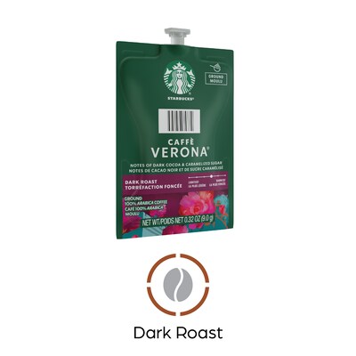 Starbucks Caffe Verona Coffee Flavia Freshpacks, Dark Roast, 76/Carton (MDR01039)