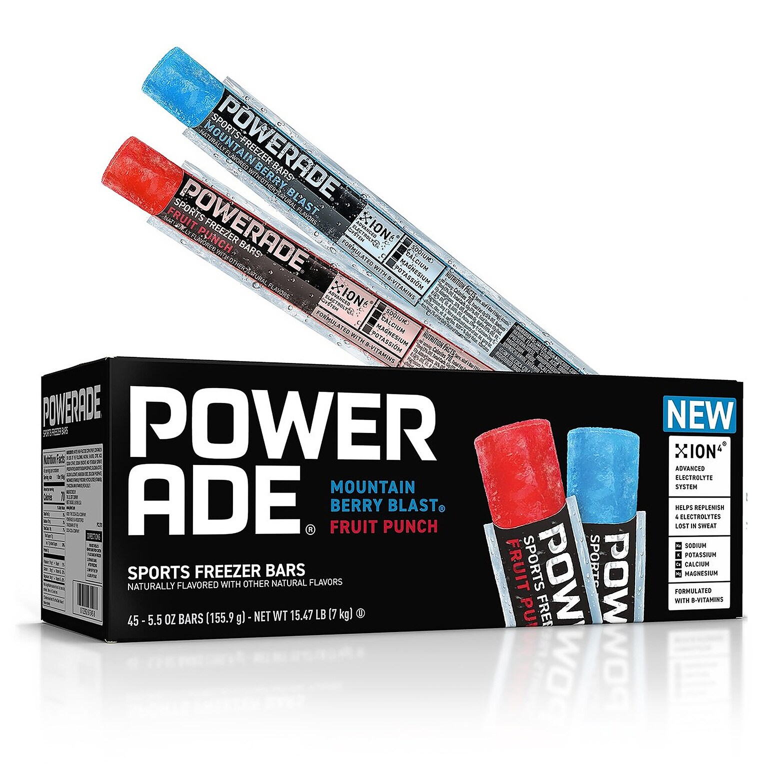 Powerade Sport Freezer Bar Electrolytes, 5.5 oz, 45/Pack (307-00436)