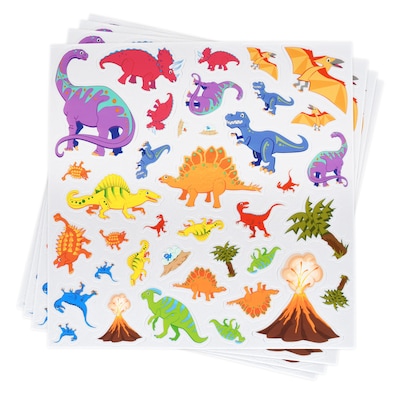 Ready2Learn Foam Dinosaur Stickers, Multicolored, 152/Pack (CE-10085)