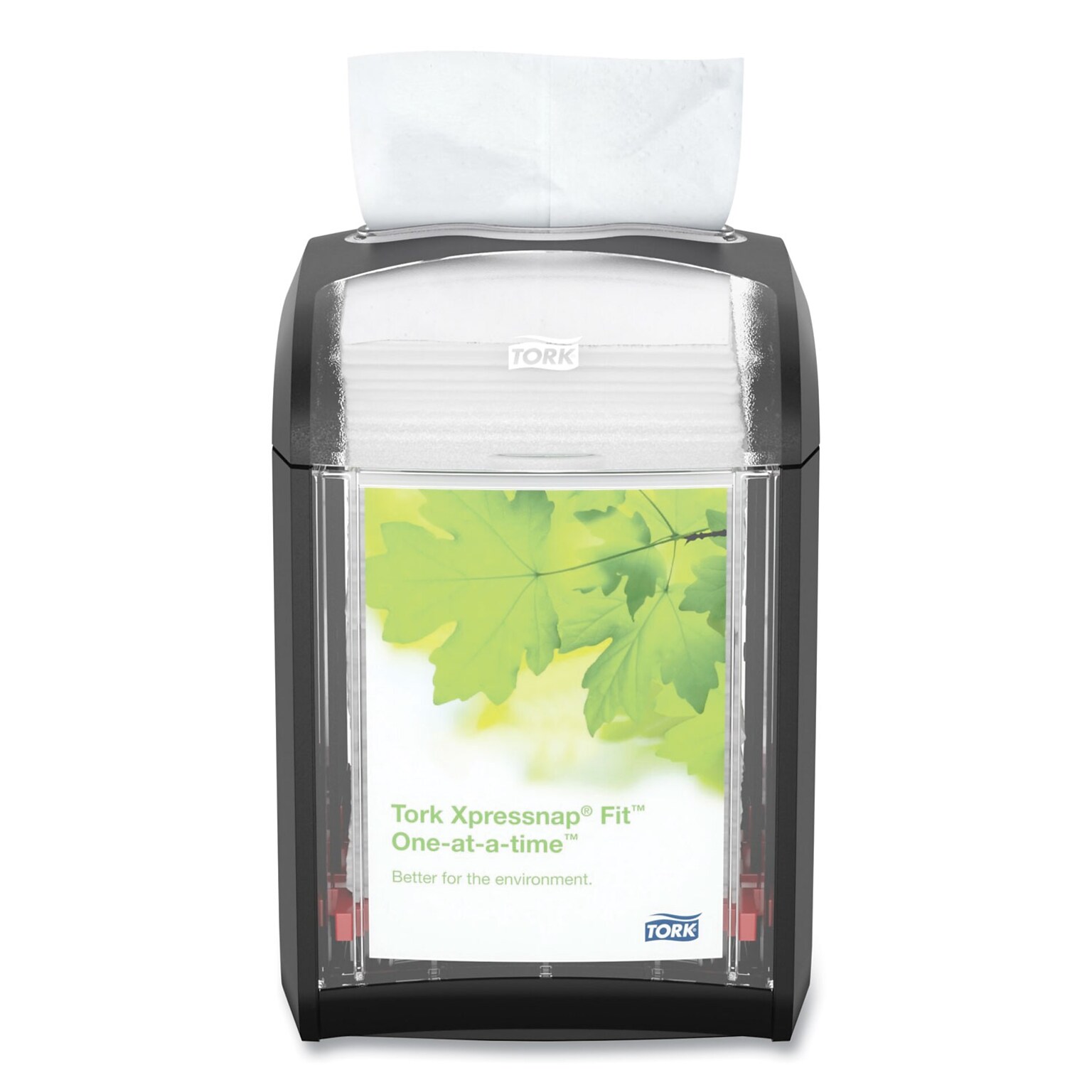 Tork Xpressnap Fit Tabletop Interfold Napkin Dispenser, Black (7232000)
