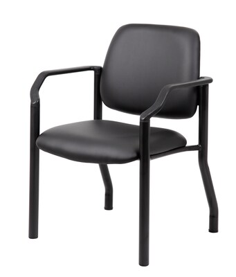 Boss Office Products Bariatric Vinyl Guest Chair, Black (B9591AM-BK)