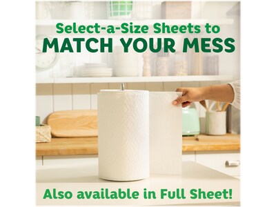 Bounty Select-A-Size Triple Roll Paper Towels, 2-Ply, 123 Sheets/Roll, 4 Rolls/Pack (06134)
