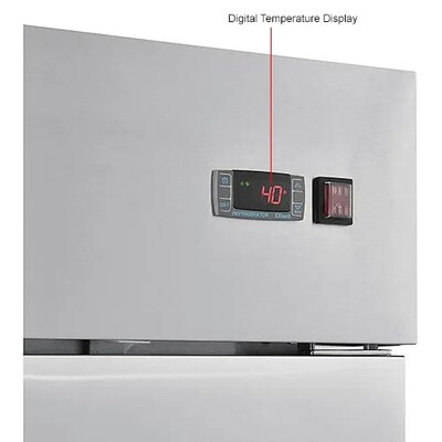 Global Industrial Nexel Reach-In Refrigerator, 1 Solid Door, 23 Cu. Ft. (243007)