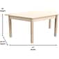 Flash Furniture Bright Beginnings Hercules Trapezoid Table, 47" x 20.75", Beech (MK-ME088017-GG)