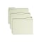 Smead Heavy Duty File Folder, 1/3-Cut Tab, 1 Expansion, Letter Size, Gray/Green, 25/Box (13230)