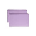 Smead Reinforced File Folder, Straight Cut, Legal Size, Lavender, 100/Box (17410)