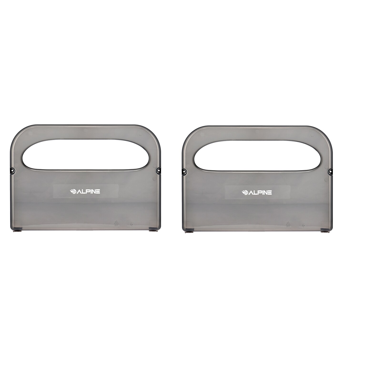 Alpine Industries Toilet Seat Cover Dispenser, Half-Fold, Black, 2/Pack (453-PKG)