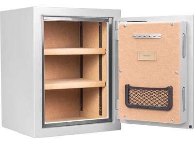 Barska Steel Fireproof Safe with Biometric Lock, 1.64 cu. ft., Gray (AX13494)
