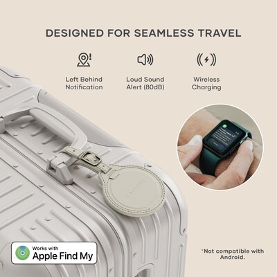 Satechi Vegan-Leather FindAll Luggage Tag, Sand (ST-LFALTW)