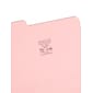 Smead File Folders, 1/3-Cut Tab, Letter Size, Pink, 100/Box (12643)