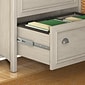 Bush Furniture Fairview 2 Drawer Lateral File Cabinet, Antique White and Tea Maple (WC53284T)